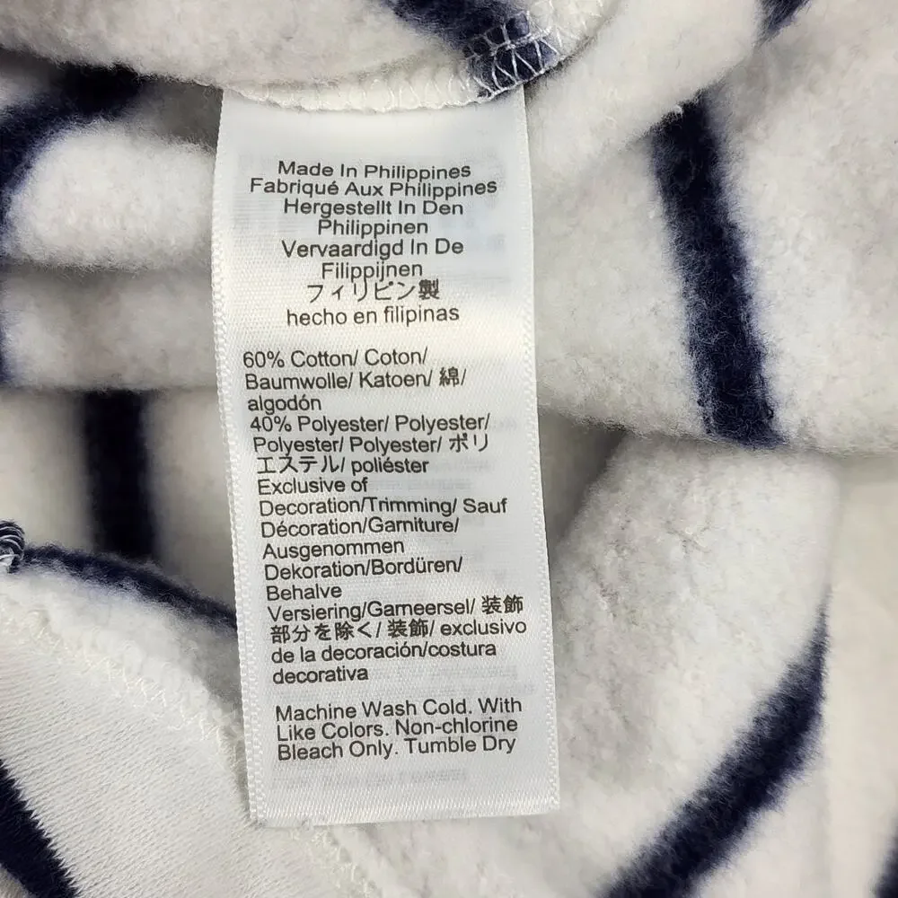J.Crew Striped Funnel Neck Pullover Nautical Preppy Sweatshirt M‎